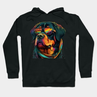 Rottweiler hippie Hoodie